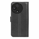 For TCL 60R 5G / 60 5G Litchi Texture Horizontal Flip Leather Phone Case with Holder(Black) - 3