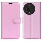 For TCL 60R 5G / 60 5G Litchi Texture Horizontal Flip Leather Phone Case with Holder(Pink) - 1