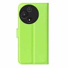 For TCL 60R 5G / 60 5G Litchi Texture Horizontal Flip Leather Phone Case with Holder(Green) - 3