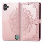 For Nothing CMF Phone 1 Mandala Flower Embossed Leather Phone Case(Rose Gold) - 2