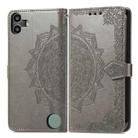 For Nothing CMF Phone 1 Mandala Flower Embossed Leather Phone Case(Gray) - 2