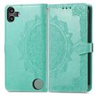 For Nothing CMF Phone 1 Mandala Flower Embossed Leather Phone Case(Green) - 2
