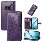 For Nothing Phone 2a Plus Mandala Flower Embossed Leather Phone Case(Purple) - 1