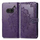 For Nothing Phone 2a Plus Mandala Flower Embossed Leather Phone Case(Purple) - 2