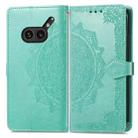 For Nothing Phone 2a Plus Mandala Flower Embossed Leather Phone Case(Green) - 2