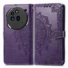 For Nothing Phone 3a Mandala Flower Embossed Leather Phone Case(Purple) - 2