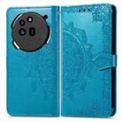 For Nothing Phone 3a Mandala Flower Embossed Leather Phone Case(Blue) - 2