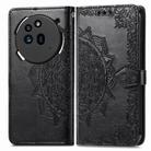 For Nothing Phone 3a Pro Mandala Flower Embossed Leather Phone Case(Black) - 2