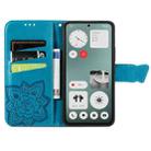 For Nothing CMF Phone 1 Butterfly Love Flower Embossed Leather Phone Case(Blue) - 3