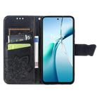 For Nothing Phone 3a Butterfly Love Flower Embossed Leather Phone Case(Black) - 3
