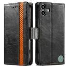 For Nothing CMF Phone 1 CaseNeo Splicing Dual Magnetic Buckle Leather Phone Case(Black) - 2