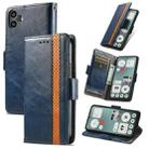 For Nothing CMF Phone 1 CaseNeo Splicing Dual Magnetic Buckle Leather Phone Case(Blue) - 1