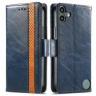 For Nothing CMF Phone 1 CaseNeo Splicing Dual Magnetic Buckle Leather Phone Case(Blue) - 2