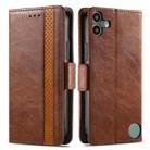 For Nothing CMF Phone 1 CaseNeo Splicing Dual Magnetic Buckle Leather Phone Case(Brown) - 2