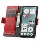 For Nothing CMF Phone 1 CaseNeo Splicing Dual Magnetic Buckle Leather Phone Case(Red) - 3