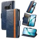 For Nothing Phone 2a Plus CaseNeo Splicing Dual Magnetic Buckle Leather Phone Case(Blue) - 1