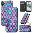 For Nothing CMF Phone 1 CaseNeo Colorful Magnetic Leather Phone Case(Purple Scales) - 1