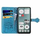 For Nothing CMF Phone 1 Cat and Dog Embossed Leather Phone Case(Blue) - 3