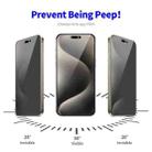 For iPhone 15 Pro Max ENKAY Hat-Prince 28 Degree Anti-peeping Privacy Tempered Glass Film - 2