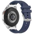 For Huawei Watch Ultimate 22mm Quick Release Silver Buckle Royal Silicone Watch Band(Navy Blue) - 2