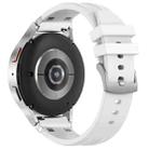 For Huawei Watch GT3 Pro 46mm 22mm Quick Release Silver Buckle Royal Silicone Watch Band(White) - 2
