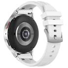 For Huawei Watch GT3 46mm 22mm Quick Release Silver Buckle Royal Silicone Watch Band(White) - 2