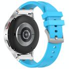 For Huawei Watch GT2 Pro 22mm Quick Release Silver Buckle Royal Silicone Watch Band(Sky Blue) - 2