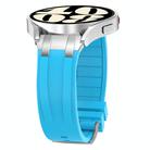 For Huawei Watch GT2 Pro 22mm Quick Release Silver Buckle Royal Silicone Watch Band(Sky Blue) - 3