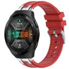 For Huawei Watch GT 2e 22mm Quick Release Silver Buckle Royal Silicone Watch Band(Red) - 1