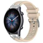 For Amazfit Watch GTR 3 pro 22mm Quick Release Silver Buckle Royal Silicone Watch Band(Starlight) - 1
