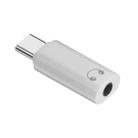 Type-C to 3.5mm Headphone Plug Conversion Adapter For iPhone 15 Audio DAC Decoding(White) - 1