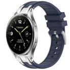 For Xiaomi Watch 2 22mm Quick Release Silver Buckle Royal Silicone Watch Band(Navy Blue) - 1