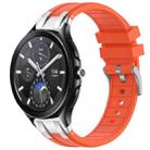 For Xiaomi Watch 2 Pro 22mm Quick Release Silver Buckle Royal Silicone Watch Band(Orange) - 1