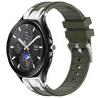 For Xiaomi Watch 2 Pro 22mm Quick Release Silver Buckle Royal Silicone Watch Band(Olive Green) - 1