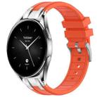 For Xiaomi Watch S2 22mm Quick Release Silver Buckle Royal Silicone Watch Band(Orange) - 1