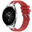 For Xiaomi Watch S2 22mm Quick Release Silver Buckle Royal Silicone Watch Band(Red) - 1