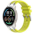 For Xiaomi Watch Sport 22mm Quick Release Silver Buckle Royal Silicone Watch Band(Vital Yellow) - 1