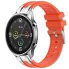 For Xiaomi Watch Color 22mm Quick Release Silver Buckle Royal Silicone Watch Band(Orange) - 1