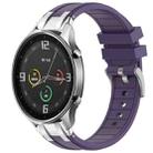 For Xiaomi Watch Color 22mm Quick Release Silver Buckle Royal Silicone Watch Band(Purple) - 1