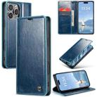 For iPhone 16 Pro CaseMe 003 Crazy Horse Texture Flip Leather Phone Case(Blue) - 1