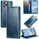 For iPhone 16 Pro Max CaseMe 003 Crazy Horse Texture Flip Leather Phone Case(Blue) - 1