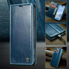 For iPhone 16 Pro Max CaseMe 003 Crazy Horse Texture Flip Leather Phone Case(Blue) - 2