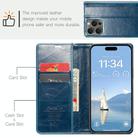 For iPhone 16 Pro Max CaseMe 003 Crazy Horse Texture Flip Leather Phone Case(Blue) - 3