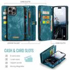 For iPhone 16 Pro Max CaseMe 008 Detachable Multifunctional Leather Phone Case(Blue) - 2