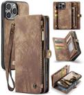 For iPhone 16 Pro Max CaseMe 008 Detachable Multifunctional Leather Phone Case(Brown) - 1