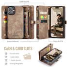 For iPhone 16 Plus CaseMe 008 Detachable Multifunctional Leather Phone Case(Brown) - 2