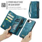 For iPhone 16e CaseMe 008 Detachable Multifunctional Leather Phone Case(Blue) - 3