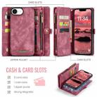 For iPhone 16e CaseMe 008 Detachable Multifunctional Leather Phone Case(Red) - 2