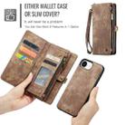 For iPhone 16e CaseMe 008 Detachable Multifunctional Leather Phone Case(Brown) - 3
