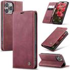 For iPhone 16 Pro Max CaseMe 013 Multifunctional Horizontal Flip Leather Phone Case(Red) - 1